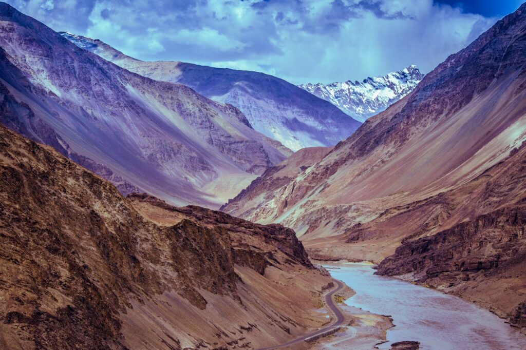 Leh ladakh, Jammu and Kashmir best best adventure tourism place in India.