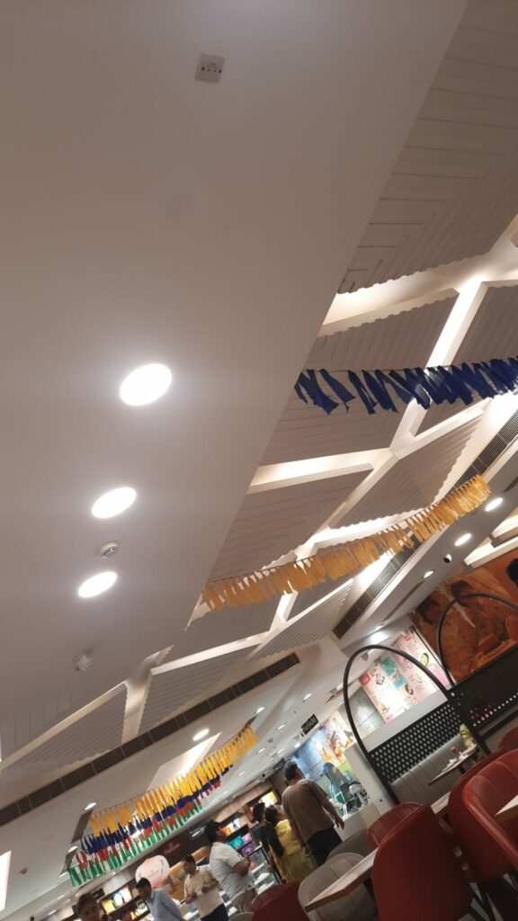 Haldiram's interior at Crown Interiorz mall