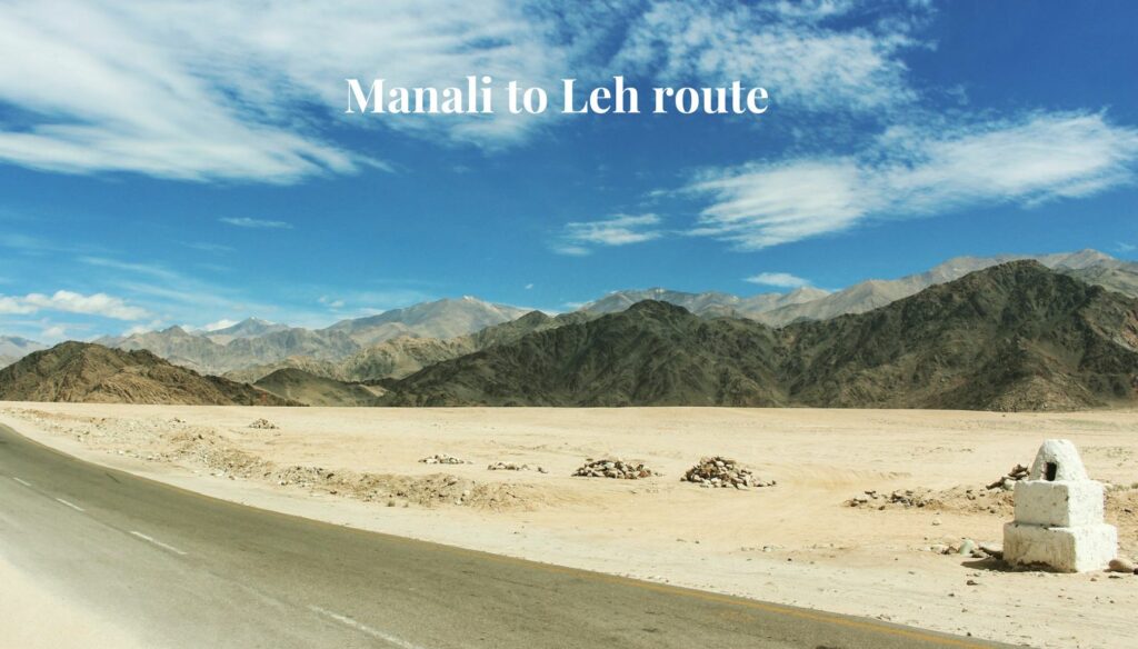 Manali to Leh route
