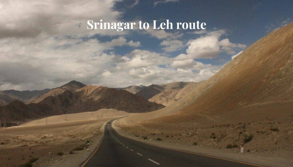 Srinagar to Leh route