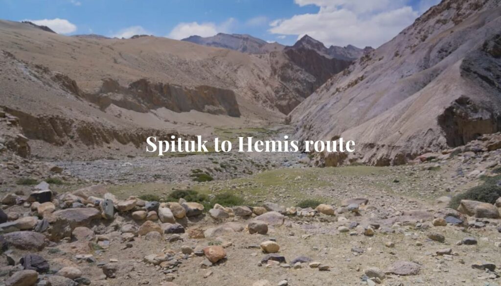 Spituk to Hemis route for Markha Valley Trek