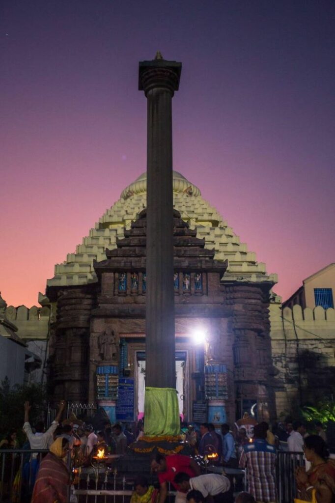 Holy pillar at Jagannath Puri Temple