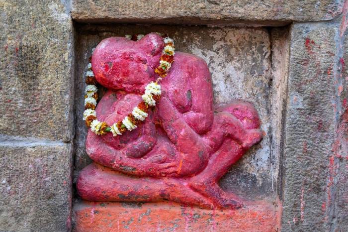 Holy stone at Kamakhya Temple