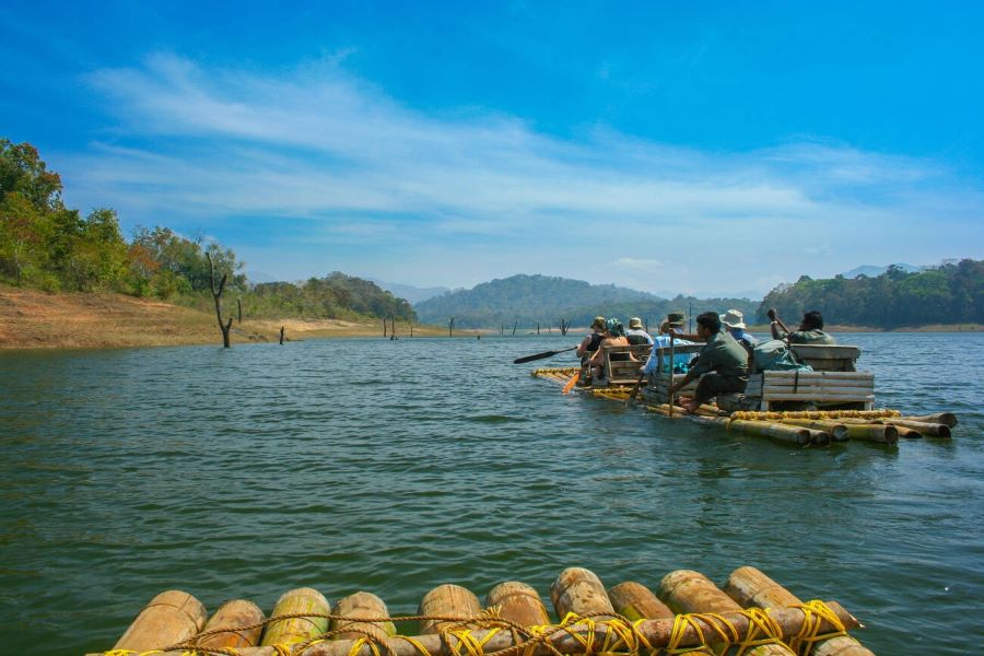 Bamboo Rafting in Periyar