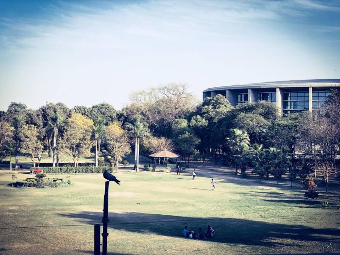 Childrens playing in Talkatora Garden