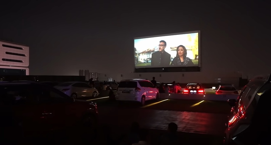 Rooftop Drive-In Movie at Jio World Drive