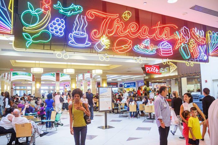 Dine at Treats Food Hall of Aventura Mall USA