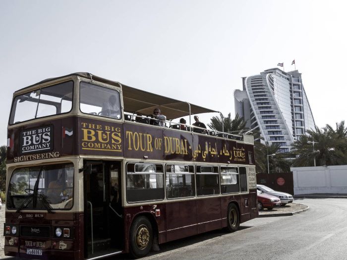 Explore in a Mini London-Style Double-Decker Bus