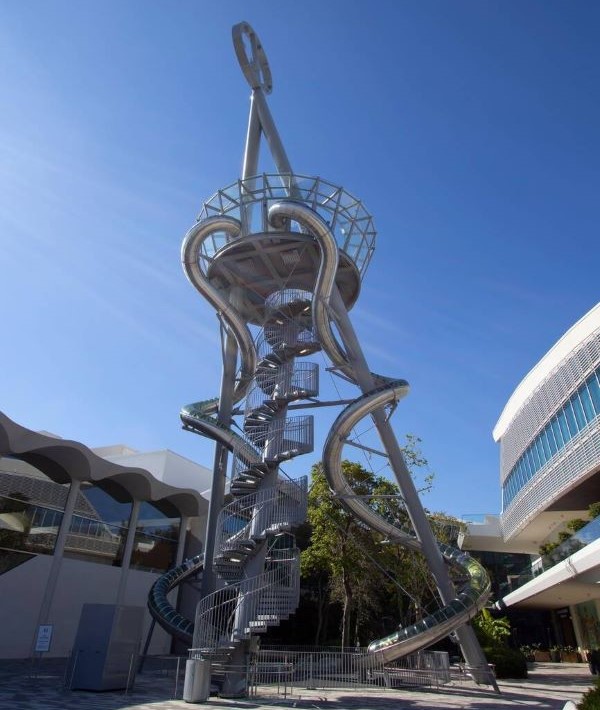 Try the Slide Tower experience at Aventura Mall